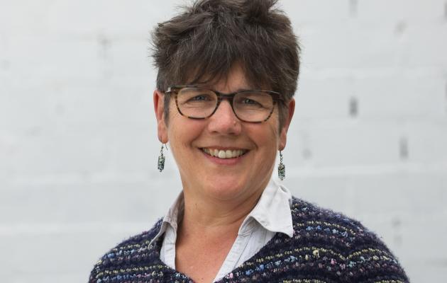 A portrait of Wilma Finlay on a white background