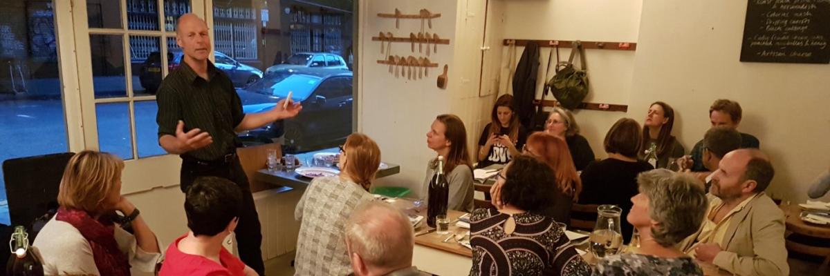 David at the Sustainable Food Pop-up Meal