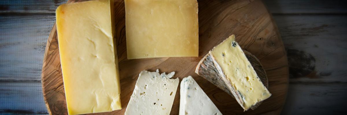 a collection of scottish cheese