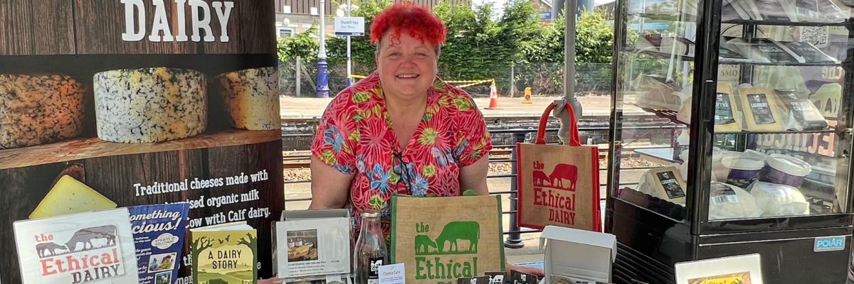 The Ethical Dairy stall at Dumfries Farmers' Market