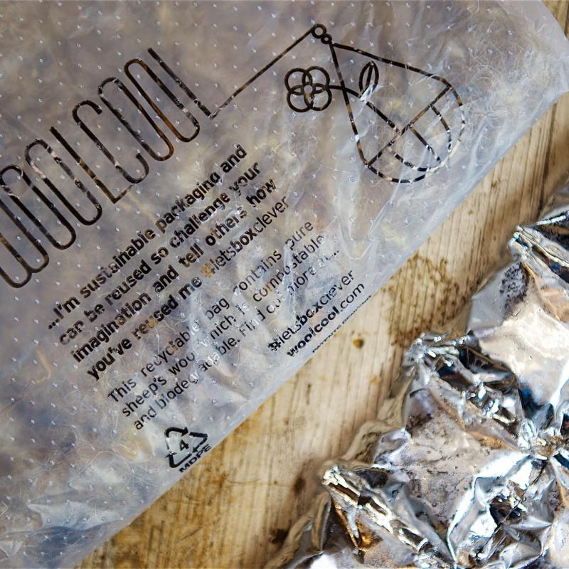 Woolcool packaging