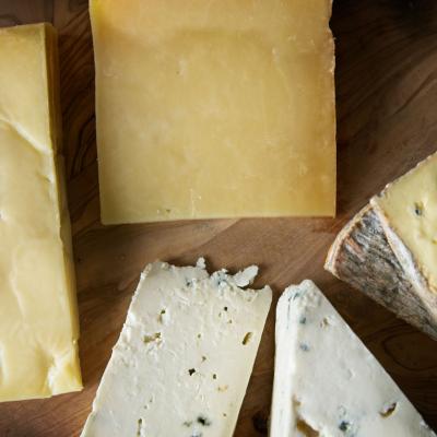 a collection of scottish cheese