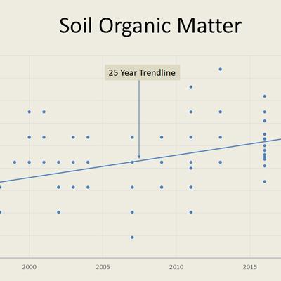 Graph showing soil carbon