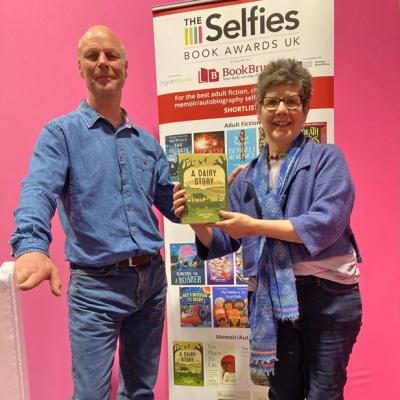 David and Wilma Finlay at The Selfies final at London Book Fair April 2023